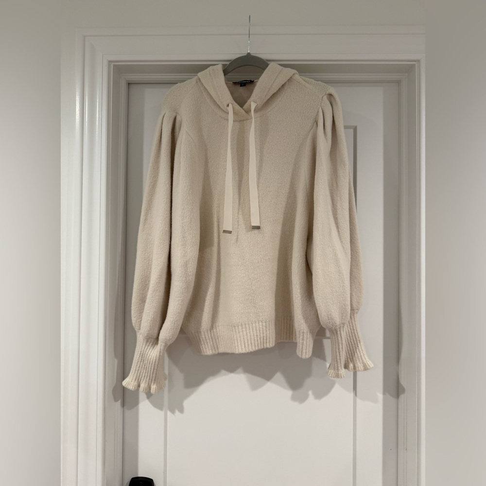 Express Cream Cowl Neck Sweater